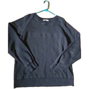 Pierre Balmain Black Luxury Sweatshirt Big Logo Size 56 / US XL Embossed